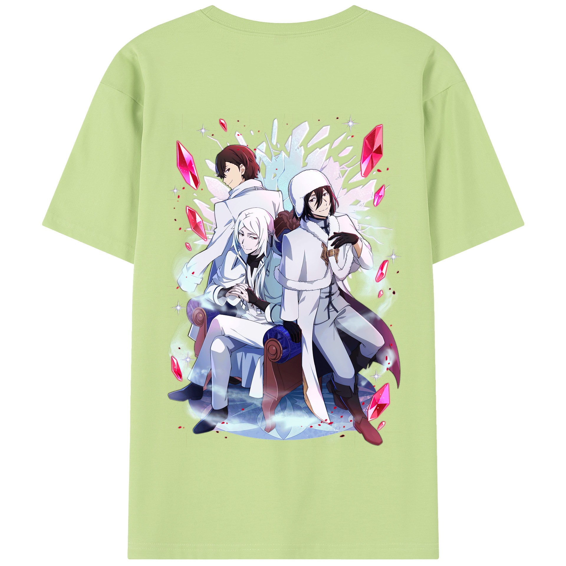 （画像用） 文豪ストレイドッグス Bungo Stray Dogs 綿100％半袖Tシャツ（背面プリント）